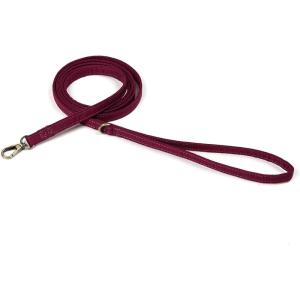 imageOrganic Cotton Dog Leash for SmallMedium and Large BreedBrass Hardware Pet Leash for WalkingRunning and Training 6FTWine