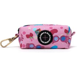 imageOrganic Cotton Dog Poop Bag Holder for Leash Brass Hardware Waste Bag Dispenser Pet Waste Management SolutionLuna Lovegood