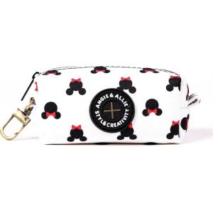 imageOrganic Cotton Dog Poop Bag Holder for Leash Brass Hardware Waste Bag Dispenser Pet Waste Management SolutionMinnie