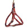 imageAngie and Allie Organic Cotton Personalized Step in Dog Harness with Brass BuckleCustom Dog Halter VestsAdjustable No Pull Canine Halter Harness for Small Medium Large DogsPomegranate