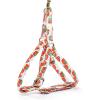 imageAngie and Allie Organic Cotton Personalized Step in Dog Harness with Brass BuckleCustom Dog Halter VestsAdjustable No Pull Canine Halter Harness for Small Medium Large DogsDancing Srawberries