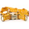 imageAngie and Allie Organic Cotton Personalized Step in Dog Harness with Brass BuckleCustom Dog Halter VestsAdjustable No Pull Canine Halter Harness for Small Medium Large DogsHobo Rainbow