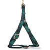 imageAngie and Allie Organic Cotton Personalized Step in Dog Harness with Brass BuckleCustom Dog Halter VestsAdjustable No Pull Canine Halter Harness for Small Medium Large DogsPlaid Green