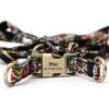 imageAngie and Allie Organic Cotton Personalized Step in Dog Harness with Brass BuckleCustom Dog Halter VestsAdjustable No Pull Canine Halter Harness for Small Medium Large DogsSugar Skull