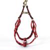 imageAngie and Allie Organic Cotton Personalized Step in Dog Harness with Brass BuckleCustom Dog Halter VestsAdjustable No Pull Canine Halter Harness for Small Medium Large DogsBuffalo Plaid Red