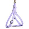 imageAngie and Allie Organic Cotton Personalized Step in Dog Harness with Brass BuckleCustom Dog Halter VestsAdjustable No Pull Canine Halter Harness for Small Medium Large DogsLavender