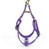 imageAngie and Allie Organic Cotton Personalized Step in Dog Harness with Brass BuckleCustom Dog Halter VestsAdjustable No Pull Canine Halter Harness for Small Medium Large DogsPurple Tornado