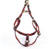 imageAngie and Allie Organic Cotton Personalized Step in Dog Harness with Brass BuckleCustom Dog Halter VestsAdjustable No Pull Canine Halter Harness for Small Medium Large DogsPomegranate