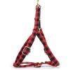 imageAngie and Allie Organic Cotton Personalized Step in Dog Harness with Brass BuckleCustom Dog Halter VestsAdjustable No Pull Canine Halter Harness for Small Medium Large DogsBuffalo Plaid Red