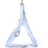 imageAngie and Allie Organic Cotton Personalized Step in Dog Harness with Brass BuckleCustom Dog Halter VestsAdjustable No Pull Canine Halter Harness for Small Medium Large DogsBlue
