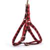 imageAngie and Allie Organic Cotton Personalized Step in Dog Harness with Brass BuckleCustom Dog Halter VestsAdjustable No Pull Canine Halter Harness for Small Medium Large DogsBuffalo Plaid Red