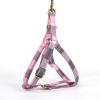 imageAngie and Allie Organic Cotton Personalized Step in Dog Harness with Brass BuckleCustom Dog Halter VestsAdjustable No Pull Canine Halter Harness for Small Medium Large DogsPlaid Pink