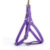 imageAngie and Allie Organic Cotton Personalized Step in Dog Harness with Brass BuckleCustom Dog Halter VestsAdjustable No Pull Canine Halter Harness for Small Medium Large DogsPurple Tornado