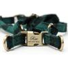 imageAngie and Allie Organic Cotton Personalized Step in Dog Harness with Brass BuckleCustom Dog Halter VestsAdjustable No Pull Canine Halter Harness for Small Medium Large DogsPlaid Green