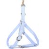 imageAngie and Allie Organic Cotton Personalized Step in Dog Harness with Brass BuckleCustom Dog Halter VestsAdjustable No Pull Canine Halter Harness for Small Medium Large DogsBlue