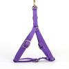 imageAngie and Allie Organic Cotton Personalized Step in Dog Harness with Brass BuckleCustom Dog Halter VestsAdjustable No Pull Canine Halter Harness for Small Medium Large DogsPurple Tornado