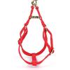 imageAngie and Allie Organic Cotton Personalized Step in Dog Harness with Brass BuckleCustom Dog Halter VestsAdjustable No Pull Canine Halter Harness for Small Medium Large DogsPoinciana Red