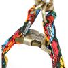 imageAngie and Allie Organic Cotton Personalized Step in Dog Harness with Brass BuckleCustom Dog Halter VestsAdjustable No Pull Canine Halter Harness for Small Medium Large DogsCoconuts