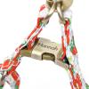 imageAngie and Allie Organic Cotton Personalized Step in Dog Harness with Brass BuckleCustom Dog Halter VestsAdjustable No Pull Canine Halter Harness for Small Medium Large DogsDancing Srawberries