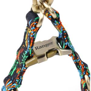 imageAngie and Allie Organic Cotton Personalized Step in Dog Harness with Brass BuckleCustom Dog Halter VestsAdjustable No Pull Canine Halter Harness for Small Medium Large DogsJungle