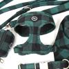 imageAngie and Allie Organic Cotton Dog HarnessNo Pull Pet Harness with Leash DRingAdjustable Soft Padded Dog VestComfortableSustainableBreathable and Stylish for Your Canine CompanionPlaid Green
