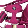 imageAngie and Allie Organic Cotton Dog HarnessNo Pull Pet Harness with Leash DRingAdjustable Soft Padded Dog VestComfortableSustainableBreathable and Stylish for Your Canine CompanionWine