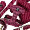 imageAngie and Allie Organic Cotton Dog HarnessNo Pull Pet Harness with Leash DRingAdjustable Soft Padded Dog VestComfortableSustainableBreathable and Stylish for Your Canine CompanionShepherd Fuschia
