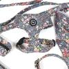 imageAngie and Allie Organic Cotton Dog HarnessNo Pull Pet Harness with Leash DRingAdjustable Soft Padded Dog VestComfortableSustainableBreathable and Stylish for Your Canine CompanionBouquet Grey