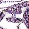 imageAngie and Allie Organic Cotton Dog HarnessNo Pull Pet Harness with Leash DRingAdjustable Soft Padded Dog VestComfortableSustainableBreathable and Stylish for Your Canine CompanionStripes ethnic