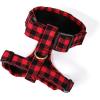 imageAngie and Allie Organic Cotton Dog HarnessNo Pull Pet Harness with Leash DRingAdjustable Soft Padded Dog VestComfortableSustainableBreathable and Stylish for Your Canine CompanionBuffalo Plaid Red