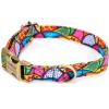 imagePersonalized Dog Collar with Name and Phone Number EngravedAdjustable Custom Puppy CollarOrganic Cotton Pet Collar for Small Medium Large Boy Girl DogsDream Fantasy