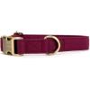 imagePersonalized Dog Collar with Name and Phone Number EngravedAdjustable Custom Puppy CollarOrganic Cotton Pet Collar for Small Medium Large Boy Girl DogsWine