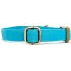imagePersonalized Dog Collar with Name and Phone Number EngravedAdjustable Custom Puppy CollarOrganic Cotton Pet Collar for Small Medium Large Boy Girl DogsPeacock Blue