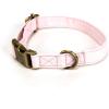 imagePersonalized Dog Collar with Name and Phone Number EngravedAdjustable Custom Puppy CollarOrganic Cotton Pet Collar for Small Medium Large Boy Girl DogsPink