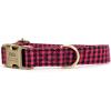 imagePersonalized Dog Collar with Name and Phone Number EngravedAdjustable Custom Puppy CollarOrganic Cotton Pet Collar for Small Medium Large Boy Girl DogsShepherd Fuschia