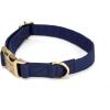 imagePersonalized Dog Collar with Name and Phone Number EngravedAdjustable Custom Puppy CollarOrganic Cotton Pet Collar for Small Medium Large Boy Girl DogsRoyal Blue