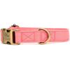 imagePersonalized Dog Collar with Name and Phone Number EngravedAdjustable Custom Puppy CollarOrganic Cotton Pet Collar for Small Medium Large Boy Girl DogsCoral