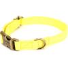 imagePersonalized Dog Collar with Name and Phone Number EngravedAdjustable Custom Puppy CollarOrganic Cotton Pet Collar for Small Medium Large Boy Girl DogsLemon