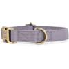 imagePersonalized Dog Collar with Name and Phone Number EngravedAdjustable Custom Puppy CollarOrganic Cotton Pet Collar for Small Medium Large Boy Girl DogsLight Grey