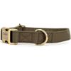 imagePersonalized Dog Collar with Name and Phone Number EngravedAdjustable Custom Puppy CollarOrganic Cotton Pet Collar for Small Medium Large Boy Girl DogsMilitary Green