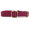 imagePersonalized Dog Collar with Name and Phone Number EngravedAdjustable Custom Puppy CollarOrganic Cotton Pet Collar for Small Medium Large Boy Girl DogsShepherd Fuschia