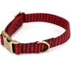 imagePersonalized Dog Collar with Name and Phone Number EngravedAdjustable Custom Puppy CollarOrganic Cotton Pet Collar for Small Medium Large Boy Girl DogsShepherd Red