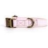 imagePersonalized Dog Collar with Name and Phone Number EngravedAdjustable Custom Puppy CollarOrganic Cotton Pet Collar for Small Medium Large Boy Girl DogsPink