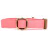 imagePersonalized Dog Collar with Name and Phone Number EngravedAdjustable Custom Puppy CollarOrganic Cotton Pet Collar for Small Medium Large Boy Girl DogsCoral