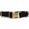 imagePersonalized Dog Collar with Name and Phone Number EngravedAdjustable Custom Puppy CollarOrganic Cotton Pet Collar for Small Medium Large Boy Girl DogsBlack