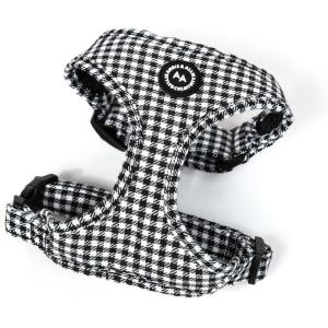 imageAngie and Allie Organic Cotton Dog HarnessNo Pull Pet Harness with Leash DRingAdjustable Soft Padded Dog VestComfortableSustainableBreathable and Stylish for Your Canine CompanionShepherd Black  White