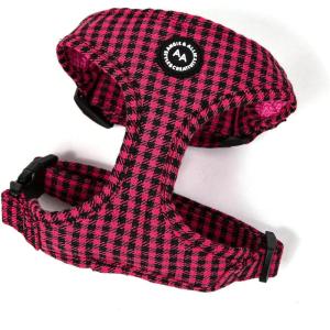 imageAngie and Allie Organic Cotton Dog HarnessNo Pull Pet Harness with Leash DRingAdjustable Soft Padded Dog VestComfortableSustainableBreathable and Stylish for Your Canine CompanionShepherd Fuschia