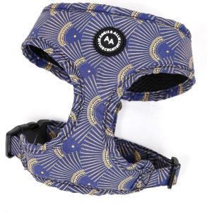 imageAngie and Allie Organic Cotton Dog HarnessNo Pull Pet Harness with Leash DRingAdjustable Soft Padded Dog VestComfortableSustainableBreathable and Stylish for Your Canine CompanionJapanese Waves