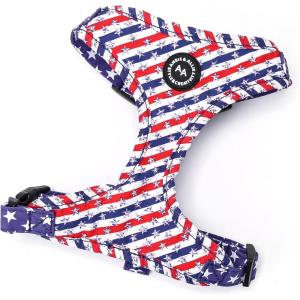 imageAngie and Allie Organic Cotton Dog HarnessNo Pull Pet Harness with Leash DRingAdjustable Soft Padded Dog VestComfortableSustainableBreathable and Stylish for Your Canine CompanionStars and Stripes