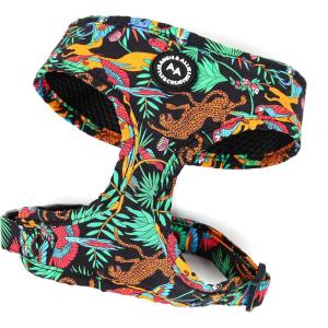 imageAngie and Allie Organic Cotton Dog HarnessNo Pull Pet Harness with Leash DRingAdjustable Soft Padded Dog VestComfortableSustainableBreathable and Stylish for Your Canine CompanionJungle